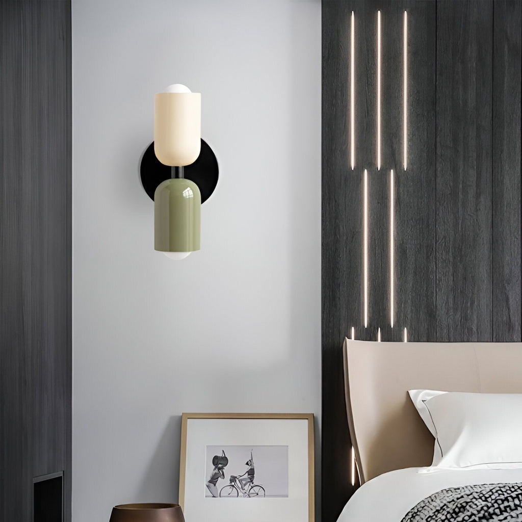 Vareon Wall Light | Modern Colourful Double Head Iron Design