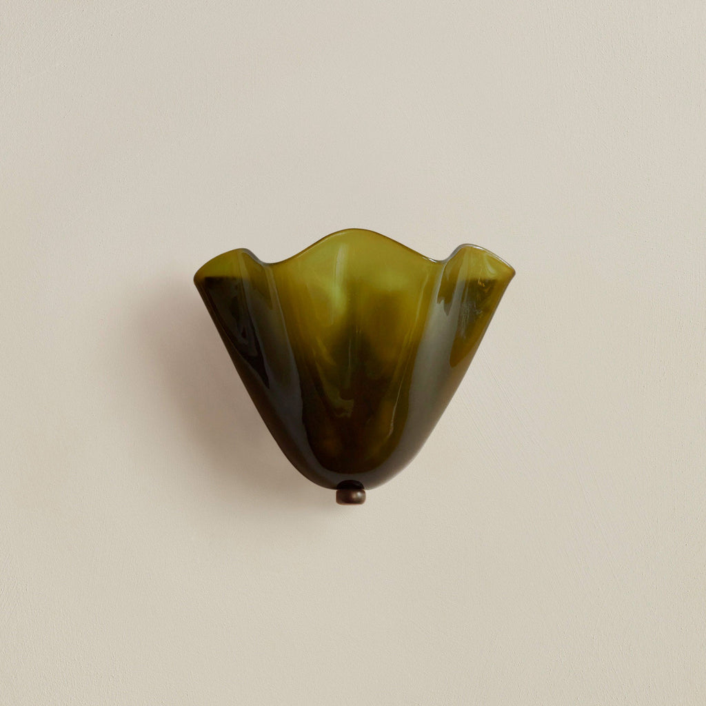 Selvia Wall Light | Retro Coloured Glass Shell Design