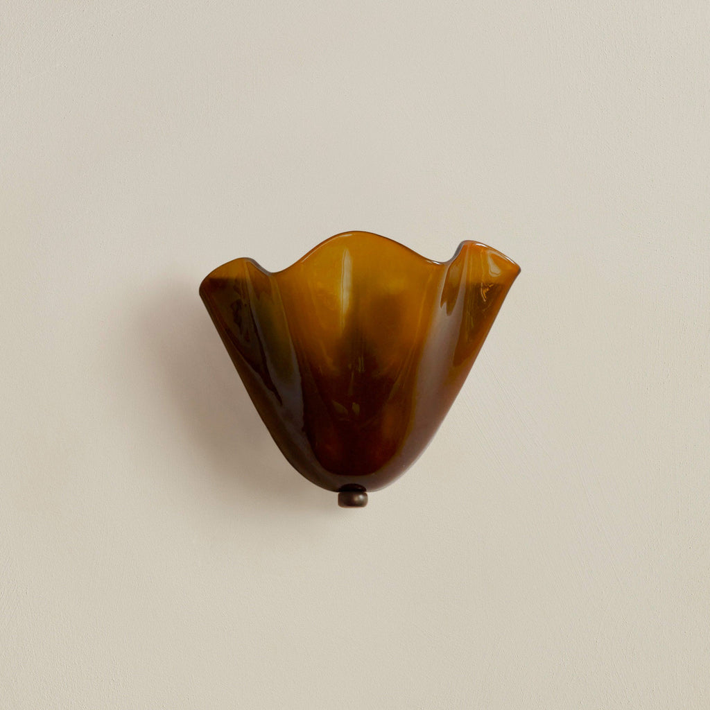 Selvia Wall Light | Retro Coloured Glass Shell Design