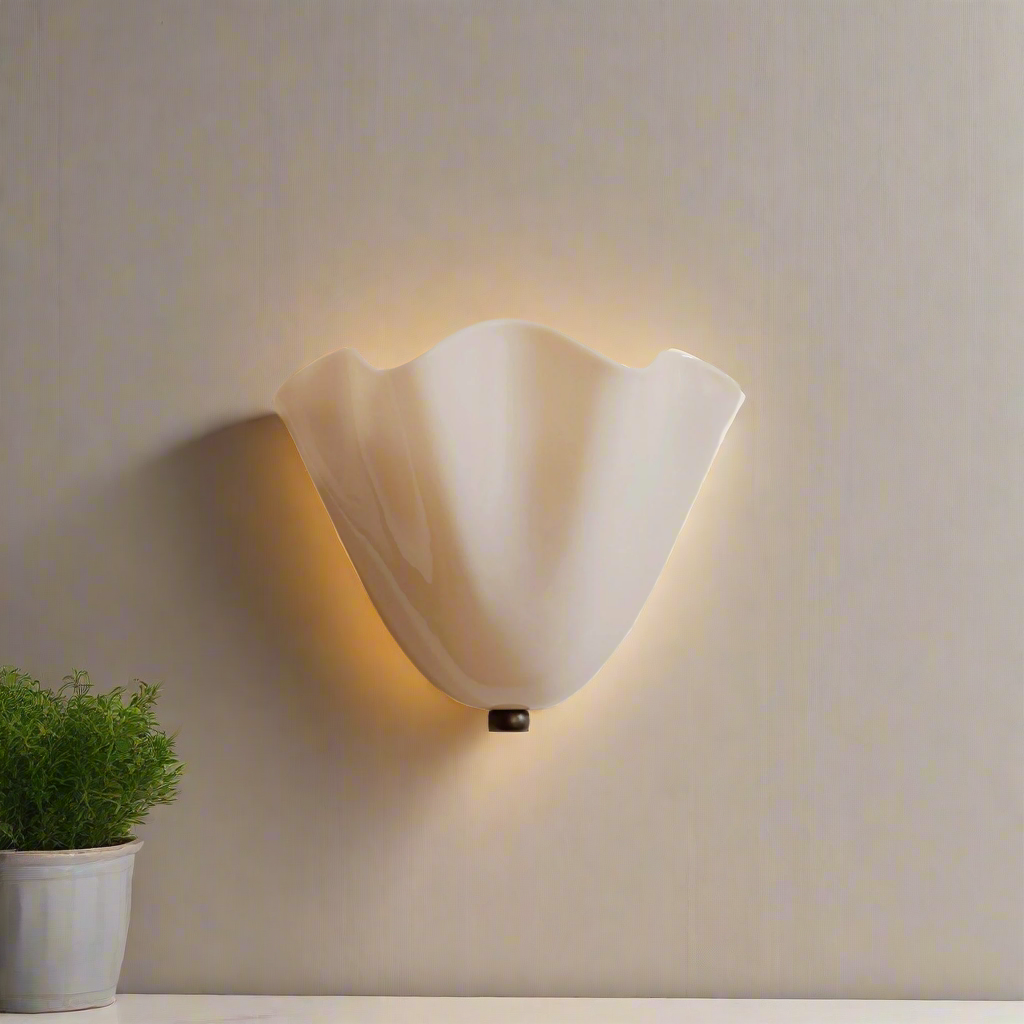 Selvia Wall Light | Retro Coloured Glass Shell Design