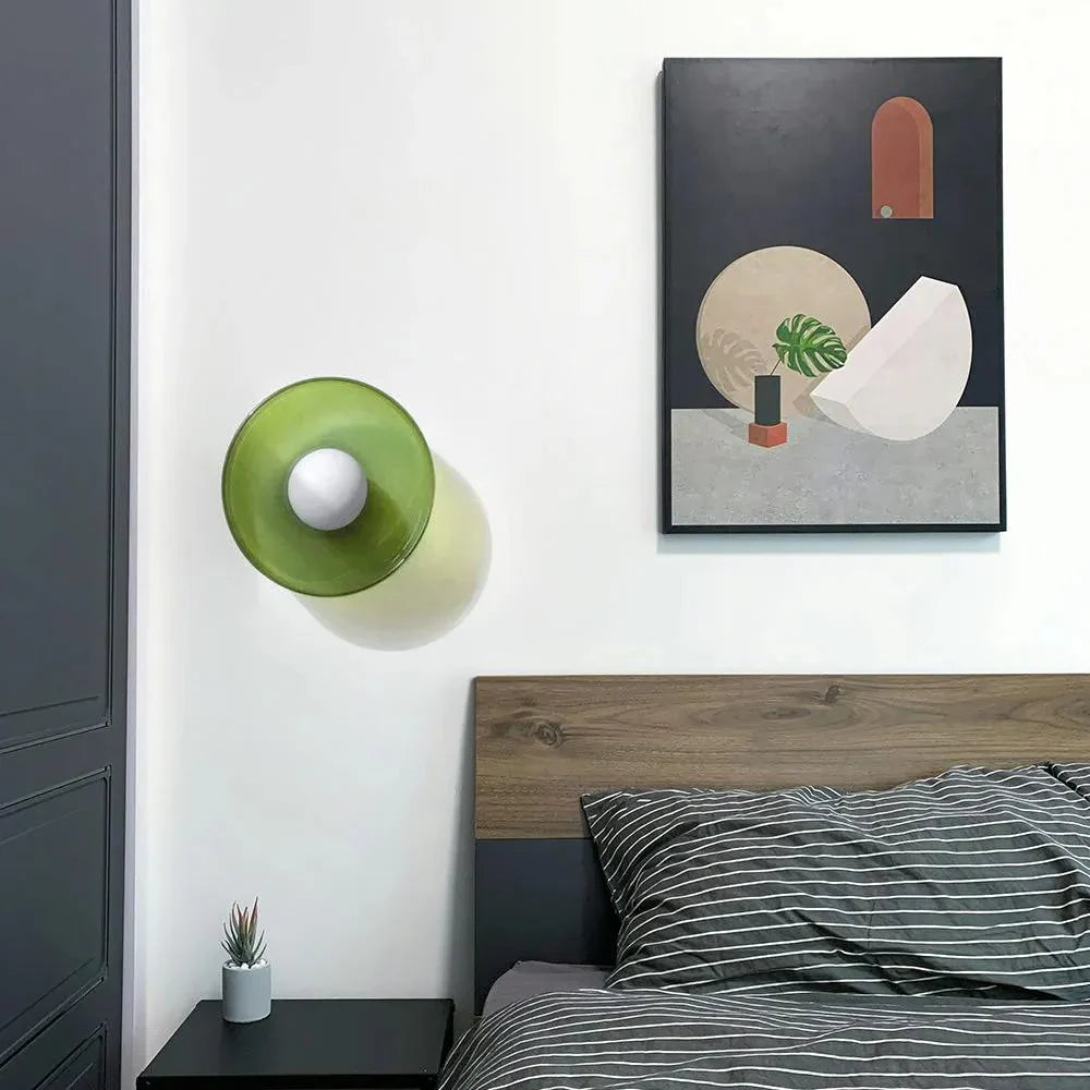 Ovin Wall & Ceiling Light | Nordic Glass Disc Lighting