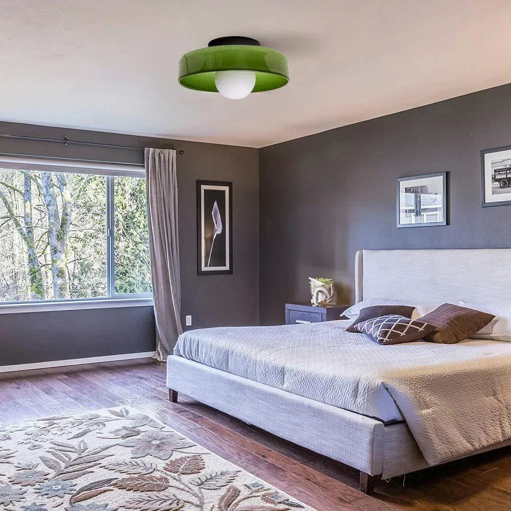 Ovin Wall & Ceiling Light | Nordic Glass Disc Lighting
