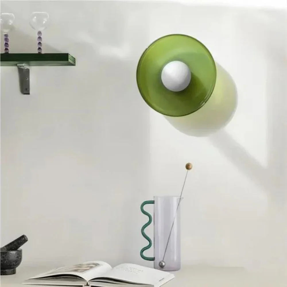 Ovin Wall & Ceiling Light | Nordic Glass Disc Lighting