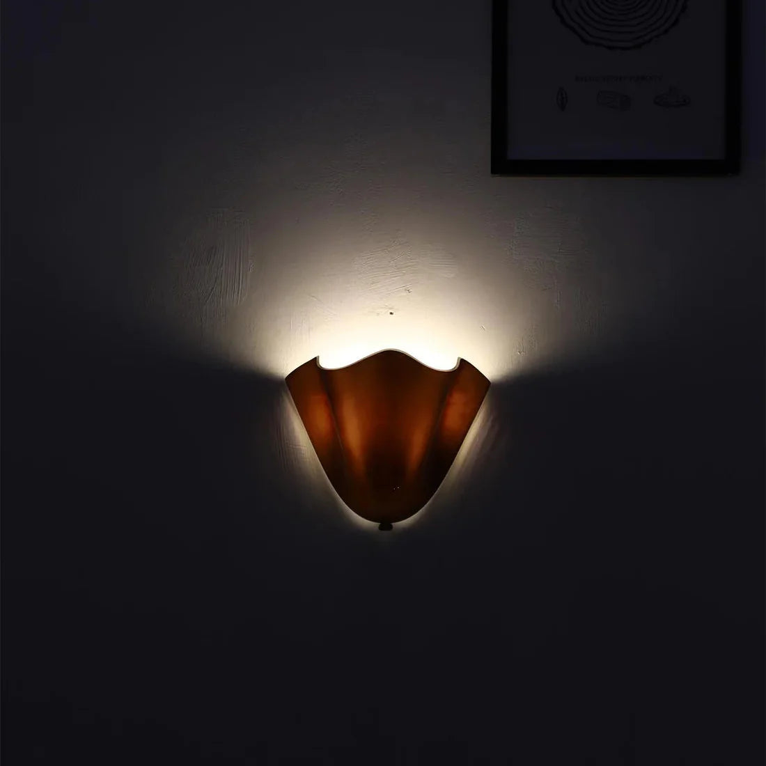Selvia Wall Light | Retro Coloured Glass Shell Design