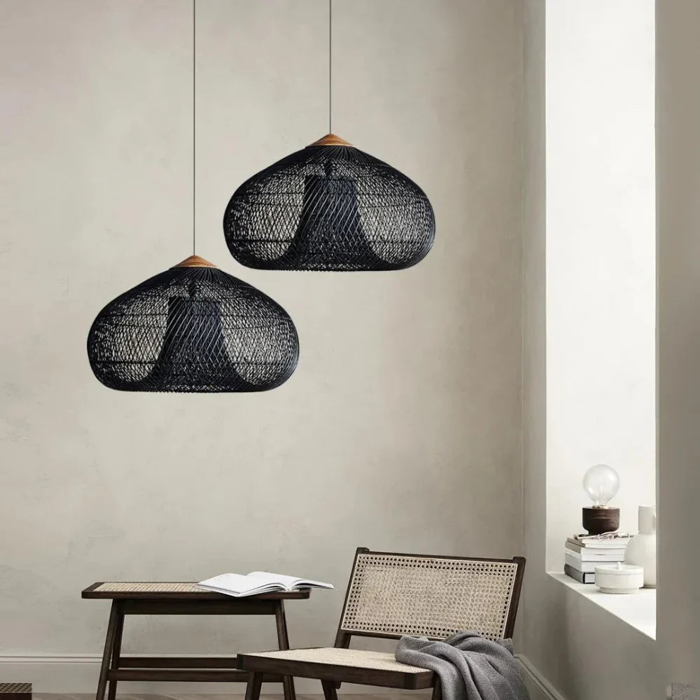 Kumi Pendant Light | Handmade Rattan Japandi Lighting