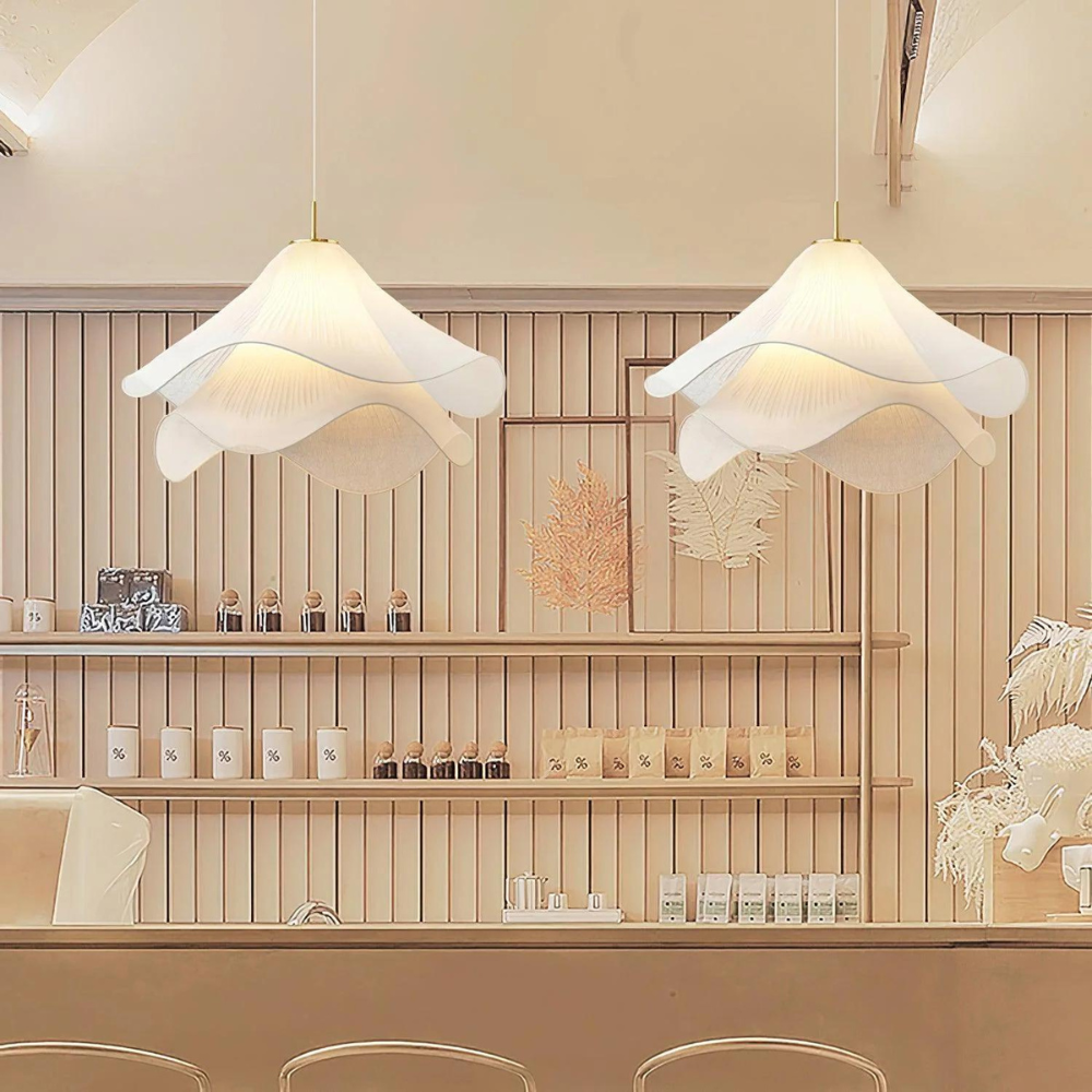 Soren Pendant Light | Japandi Fabric Minimalist Design