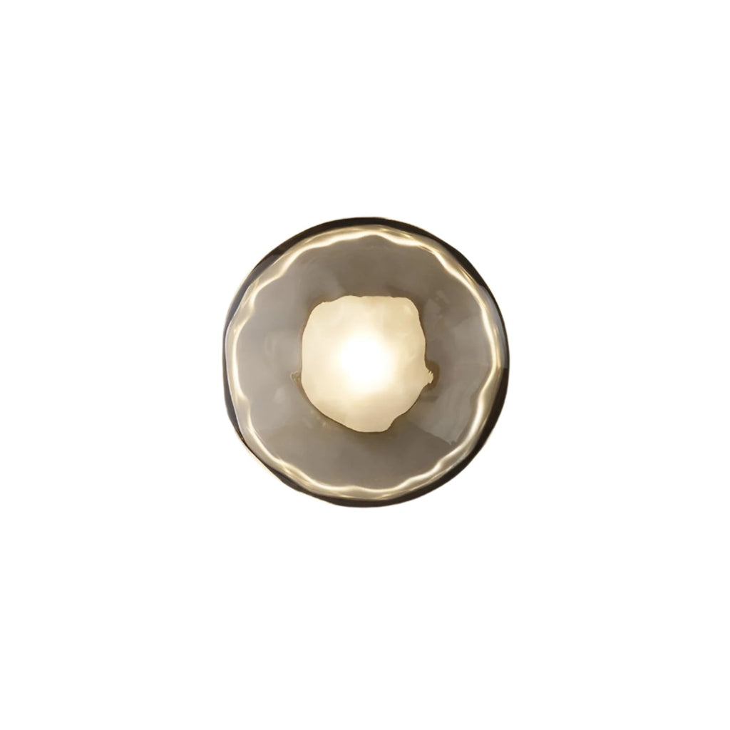 Rilun Wall Light | Modern Round Ripple Glass Minimalist Design
