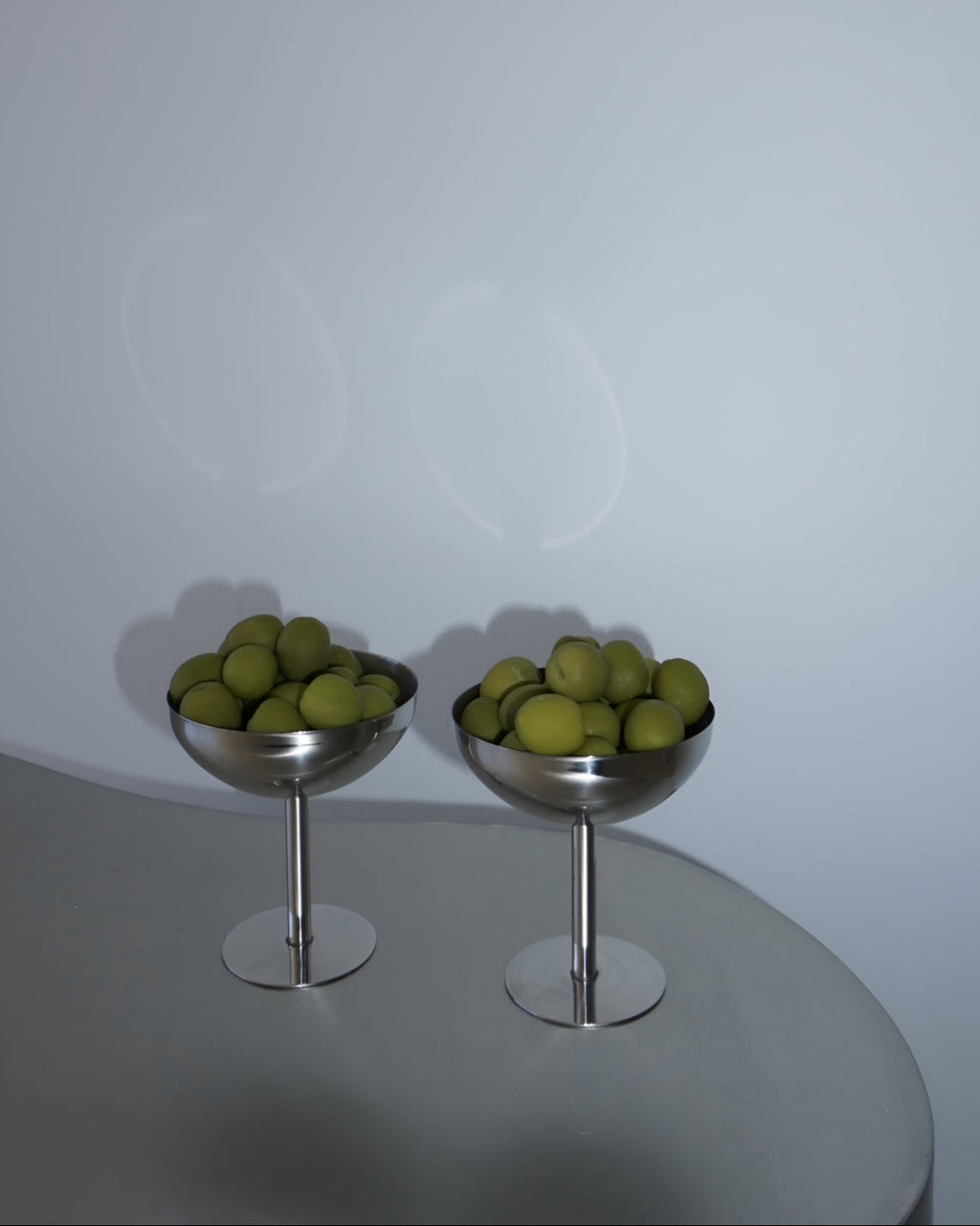 Serra Coupe Set | Stainless Steel Cocktail & Dessert Glasses