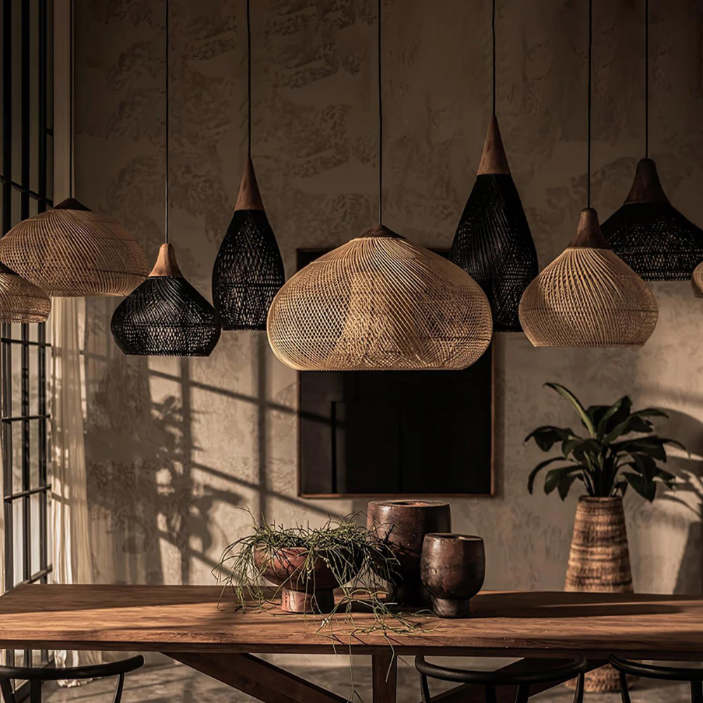 Kumi Pendant Light | Handmade Rattan Japandi Lighting