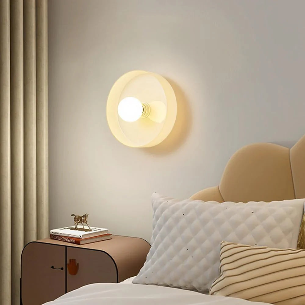 Ovin Wall & Ceiling Light | Nordic Glass Disc Lighting