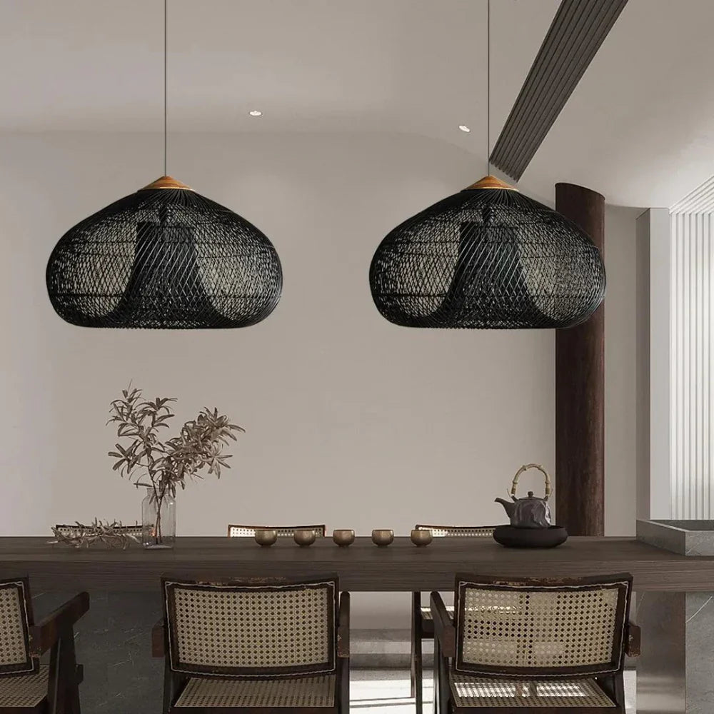Kumi Pendant Light | Handmade Rattan Japandi Lighting