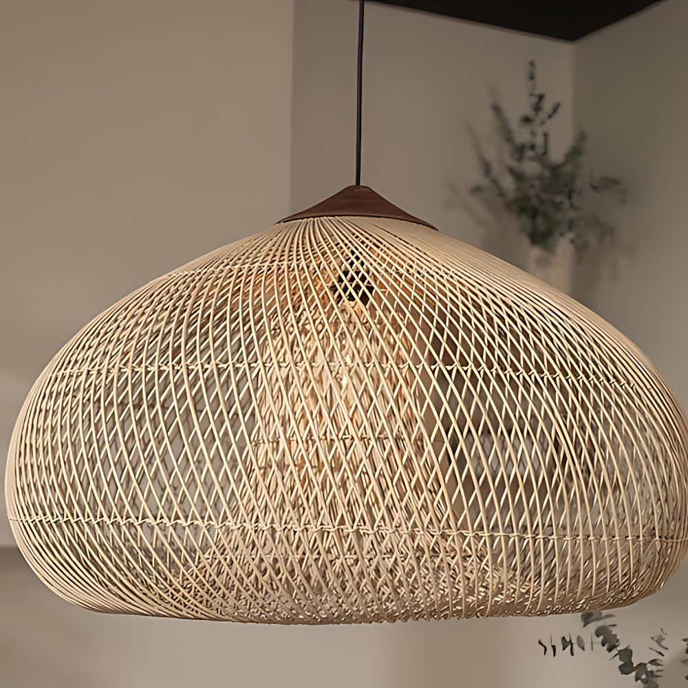 Kumi Pendant Light | Handmade Rattan Japandi Lighting