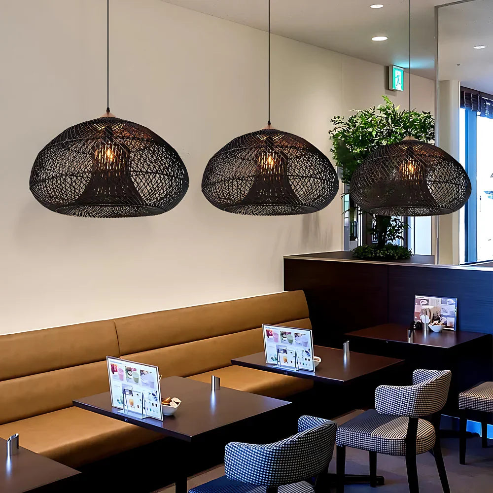 Kumi Pendant Light | Handmade Rattan Japandi Lighting