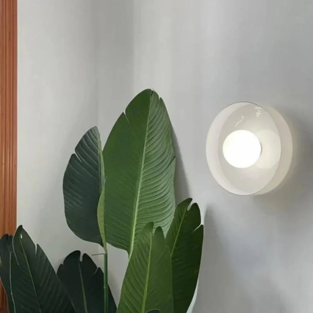 Ovin Wall & Ceiling Light | Nordic Glass Disc Lighting
