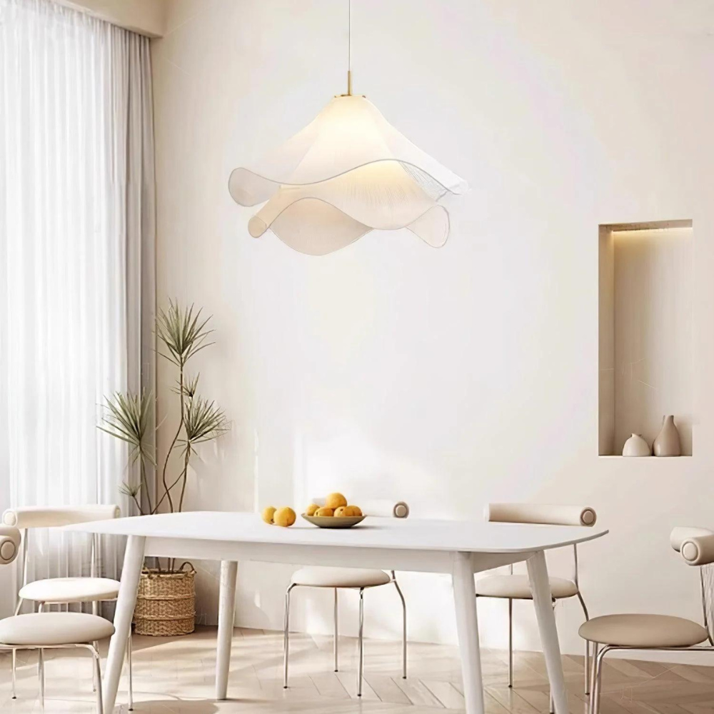 Soren Pendant Light | Japandi Fabric Minimalist Design