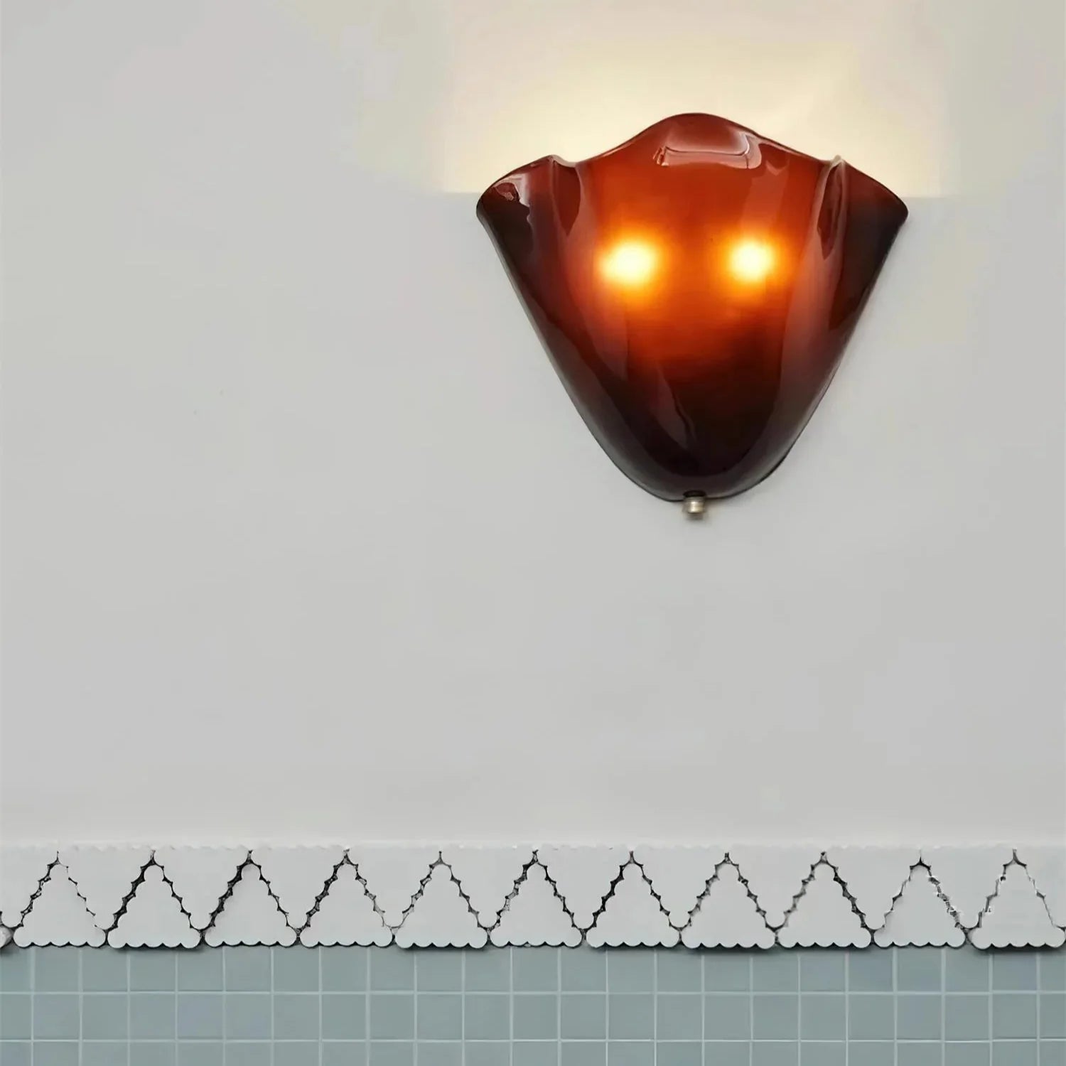 Selvia Wall Light | Retro Coloured Glass Shell Design
