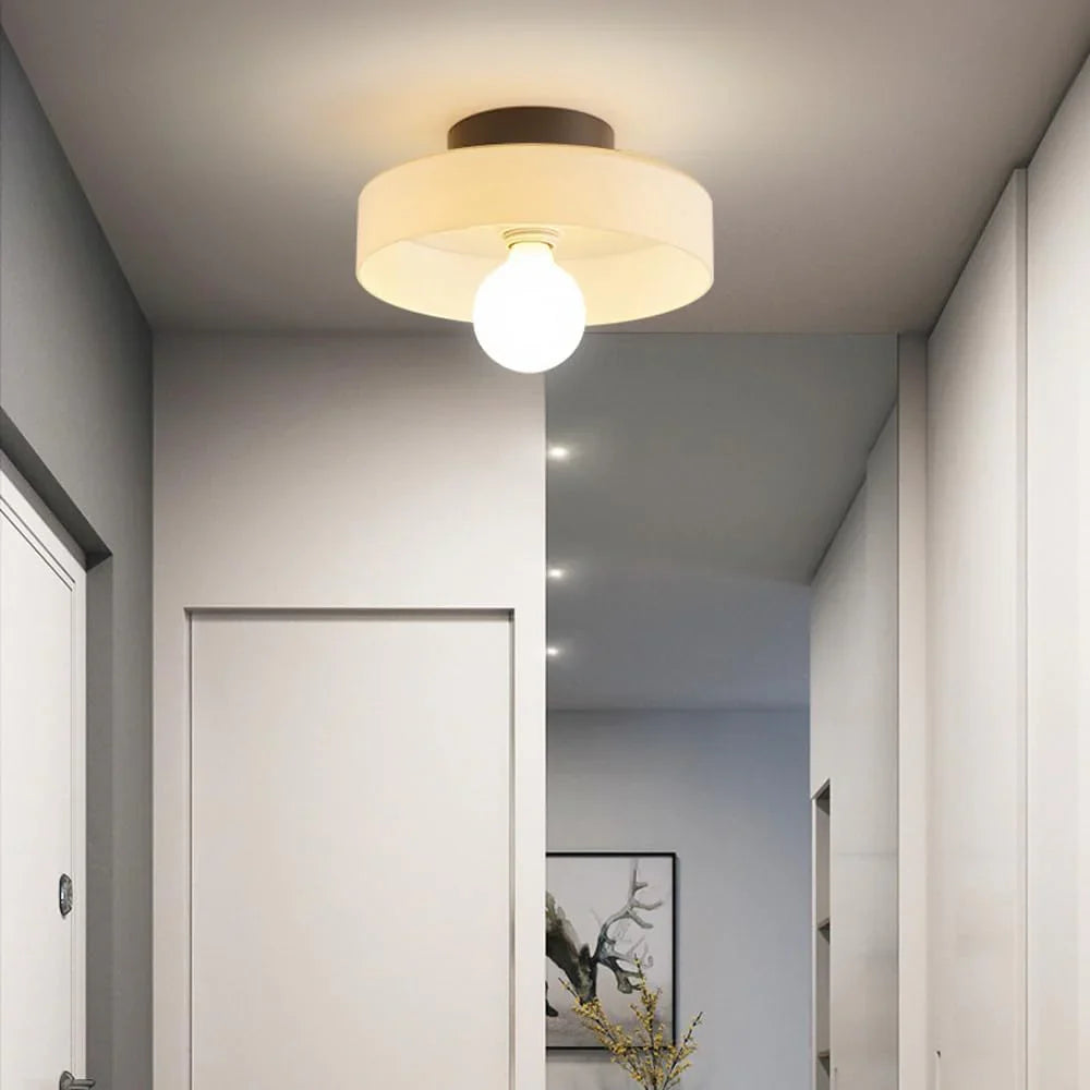 Ovin Wall & Ceiling Light | Nordic Glass Disc Lighting