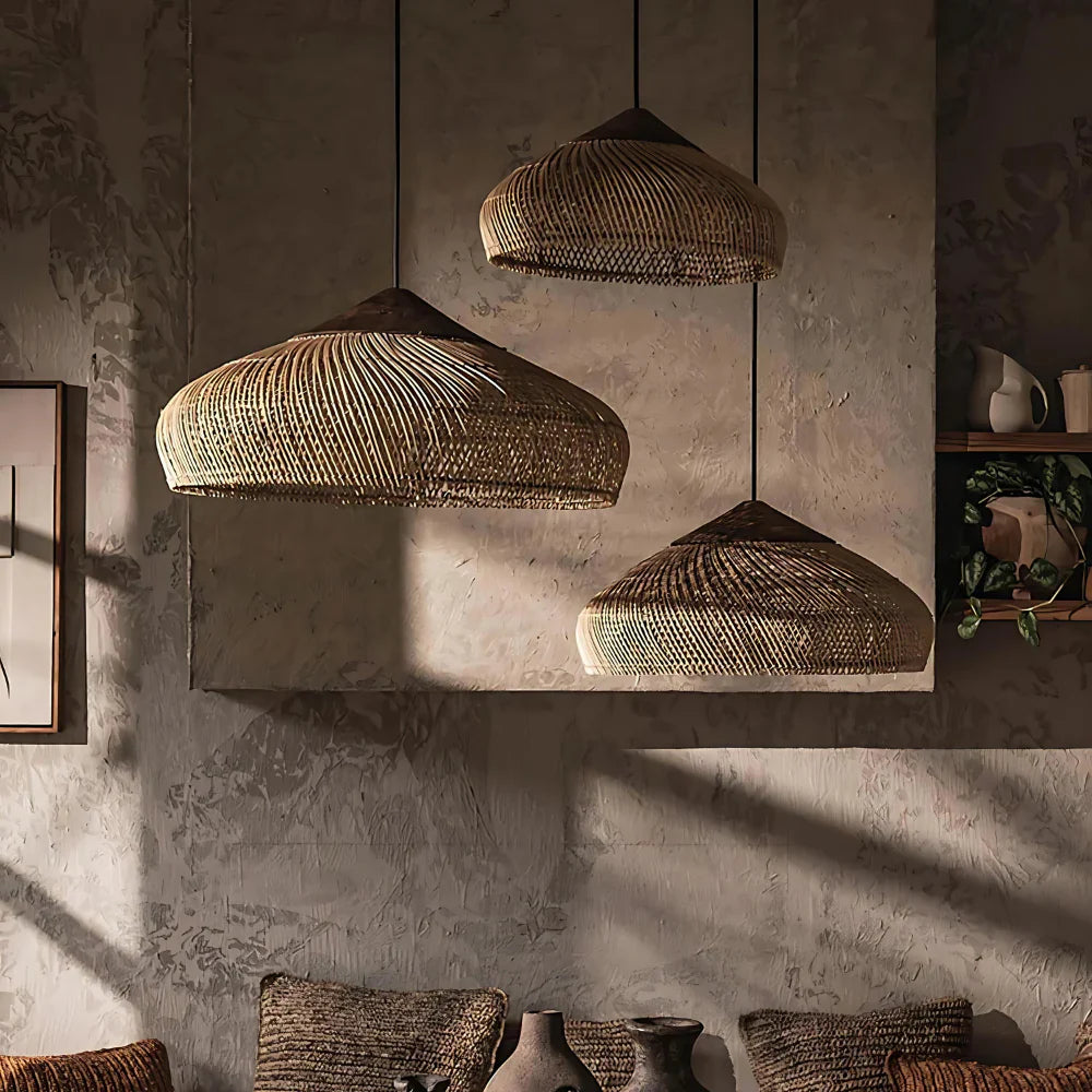 Nara Pendant Light | Retro Bohemian Rattan Ceiling Lighting