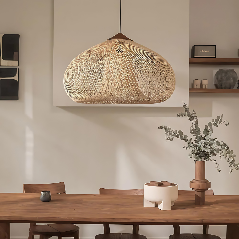 Kumi Pendant Light | Handmade Rattan Japandi Lighting