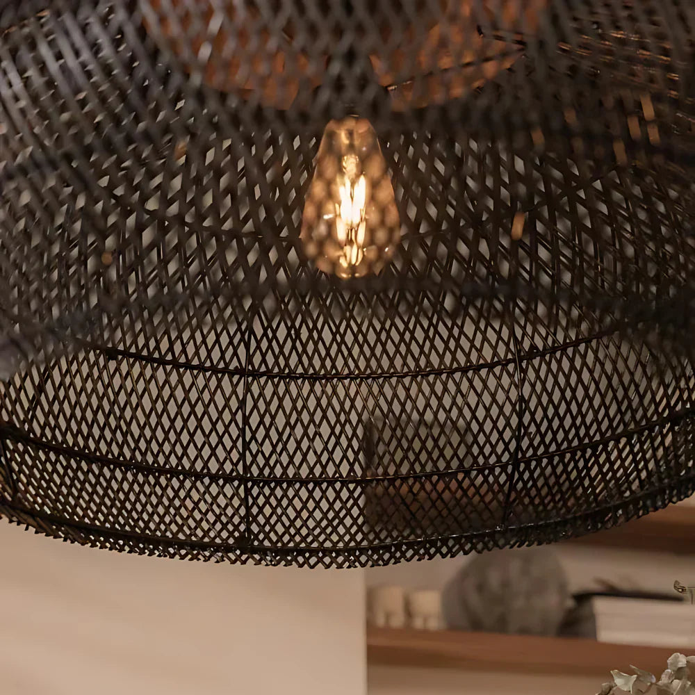 Rafi Pendant Light | Boho Rattan Ceiling Lighting
