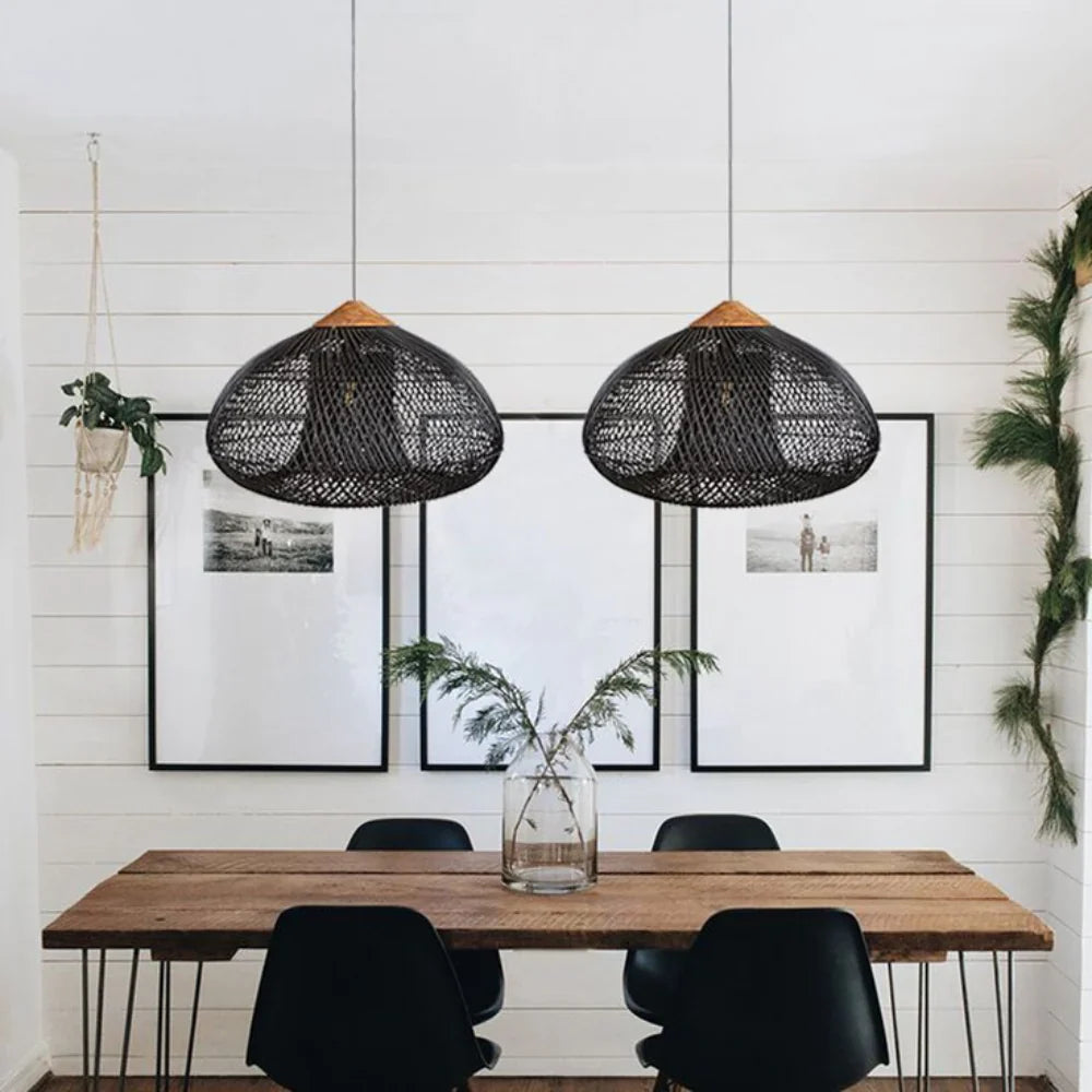Kumi Pendant Light | Handmade Rattan Japandi Lighting