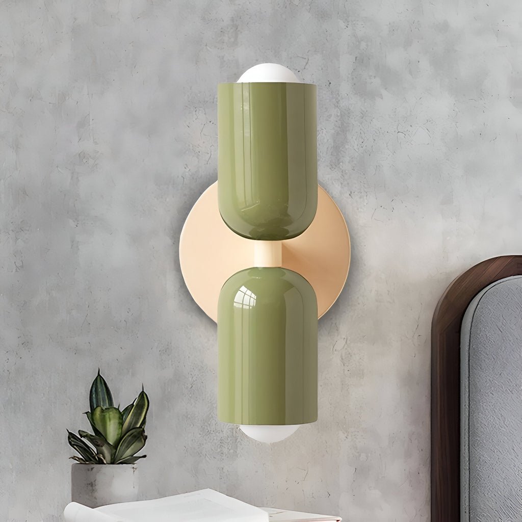 Vareon Wall Light | Modern Colourful Double Head Iron Design
