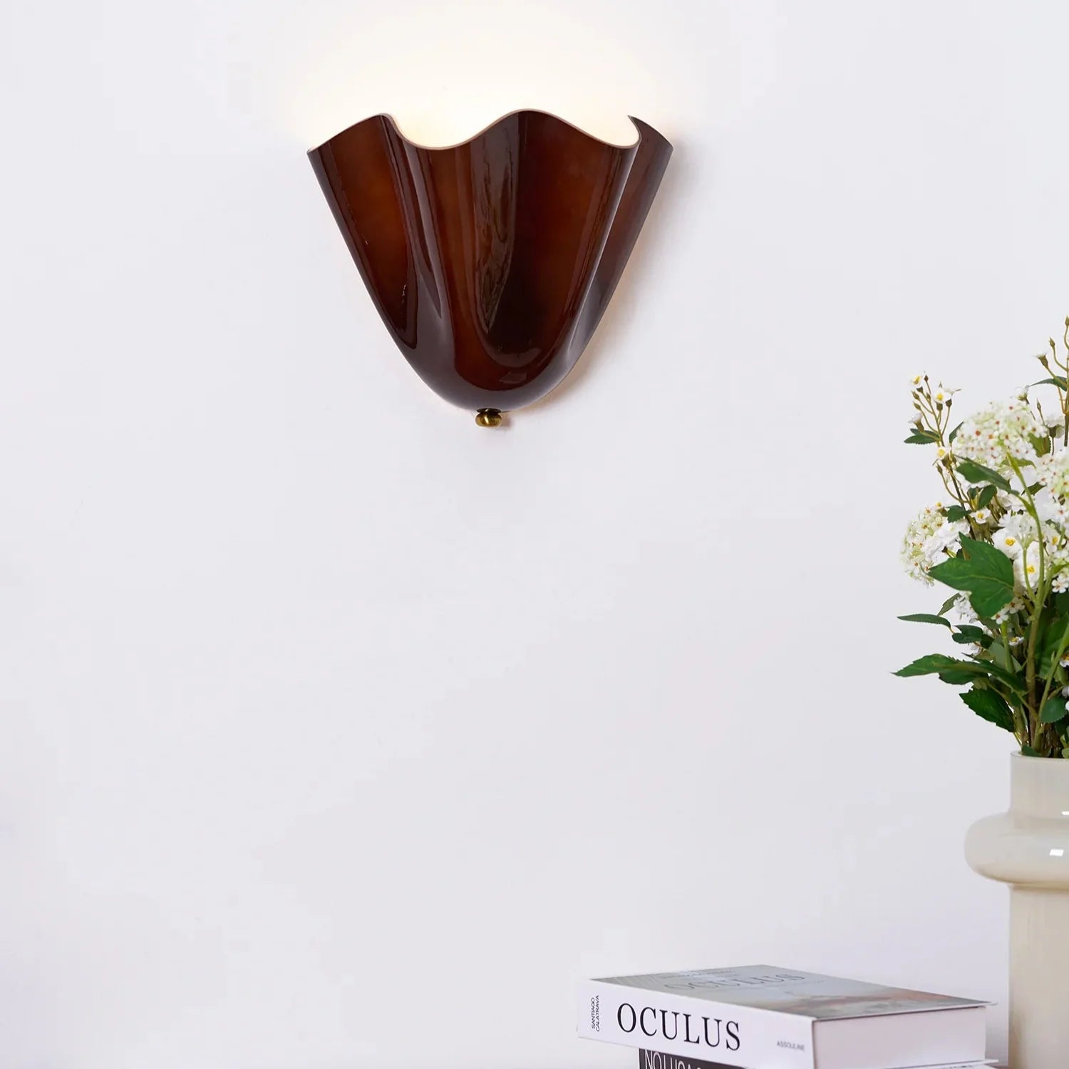 Selvia Wall Light | Retro Coloured Glass Shell Design