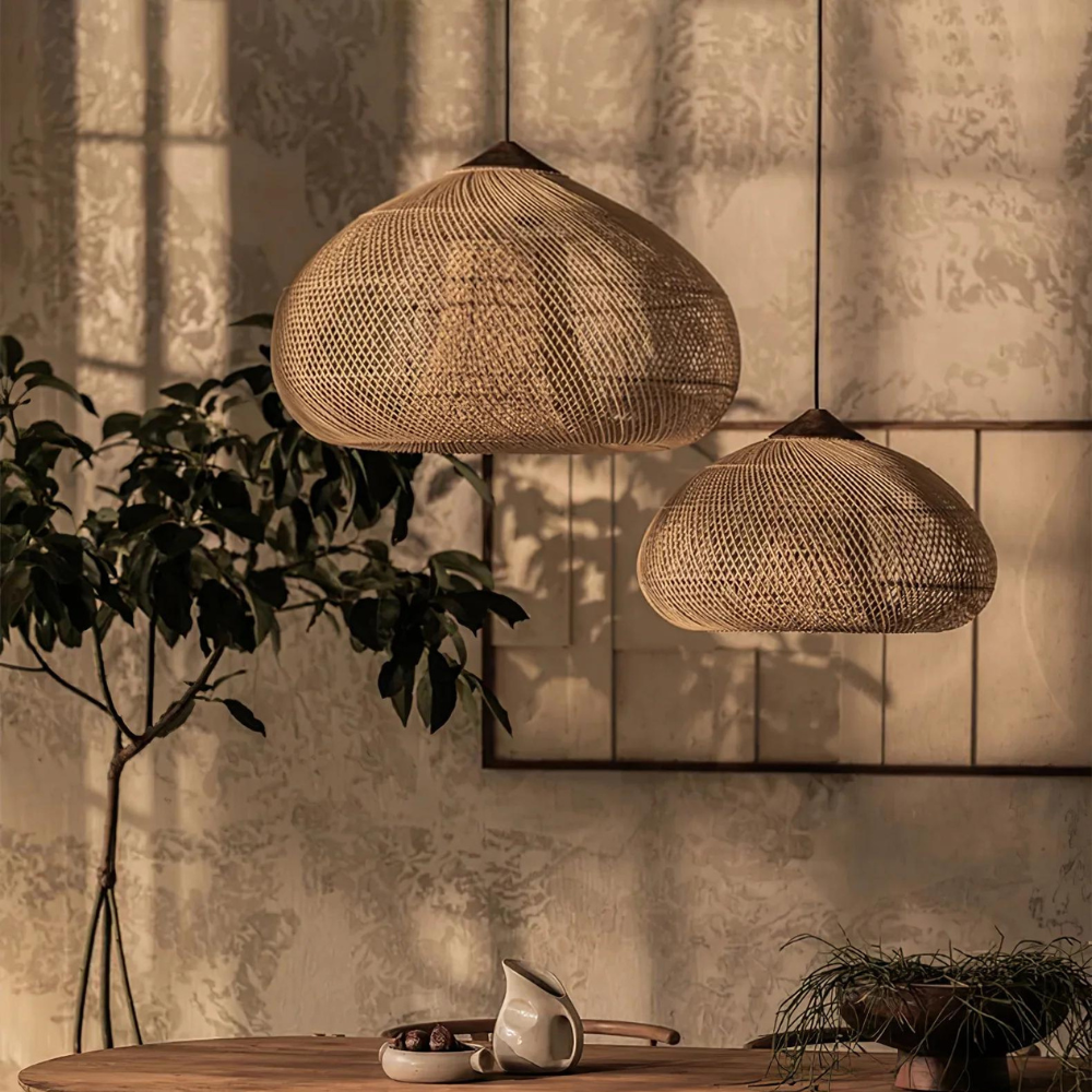 Kumi Pendant Light | Handmade Rattan Japandi Lighting