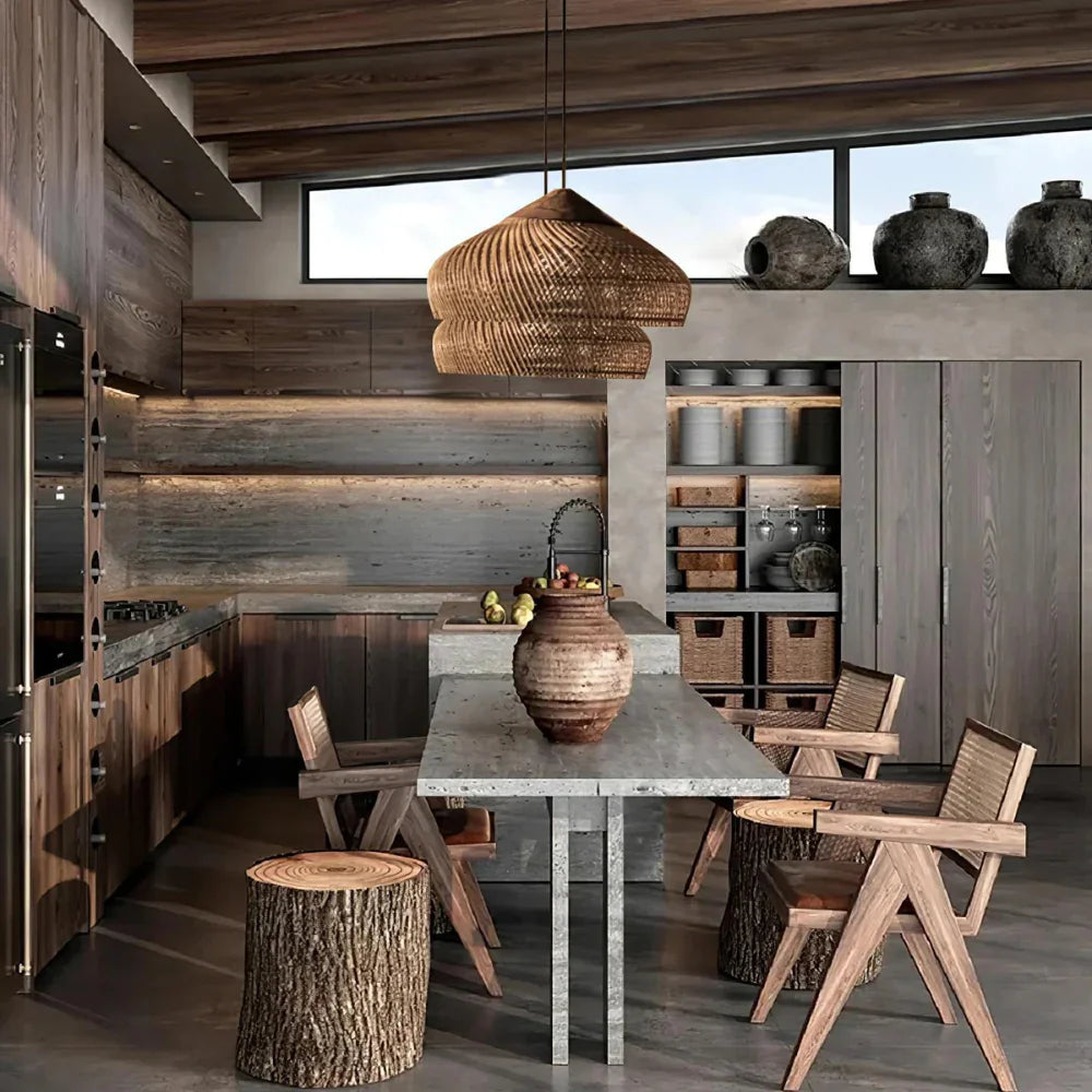 Nara Pendant Light | Retro Bohemian Rattan Ceiling Lighting