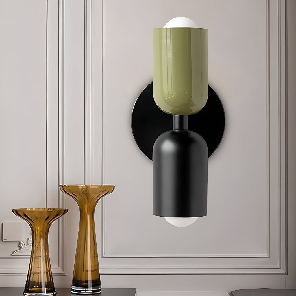 Vareon Wall Light | Modern Colourful Double Head Iron Design