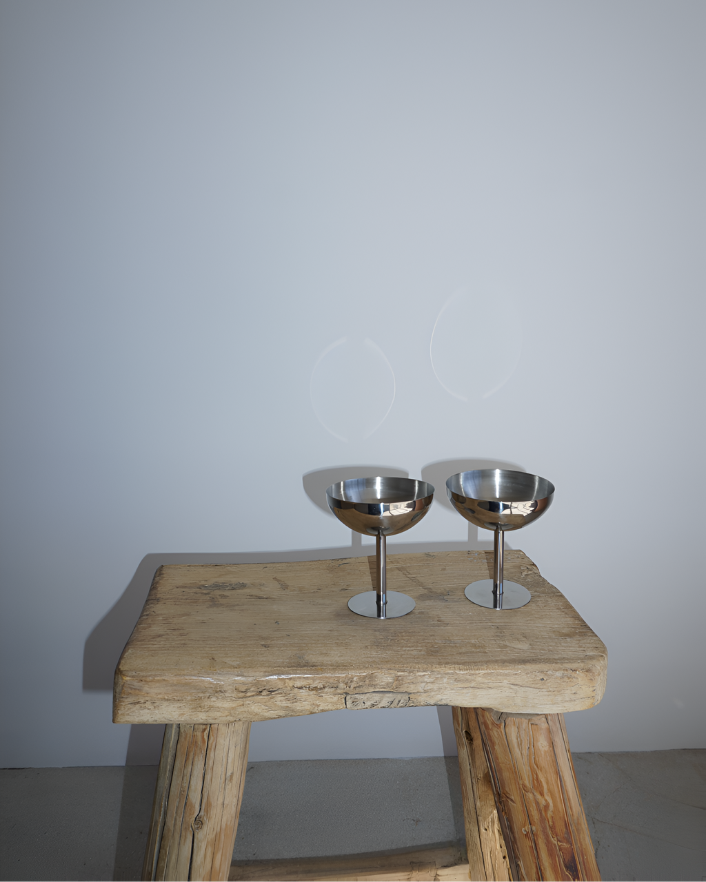 Serra Coupe Set | Stainless Steel Cocktail & Dessert Glasses