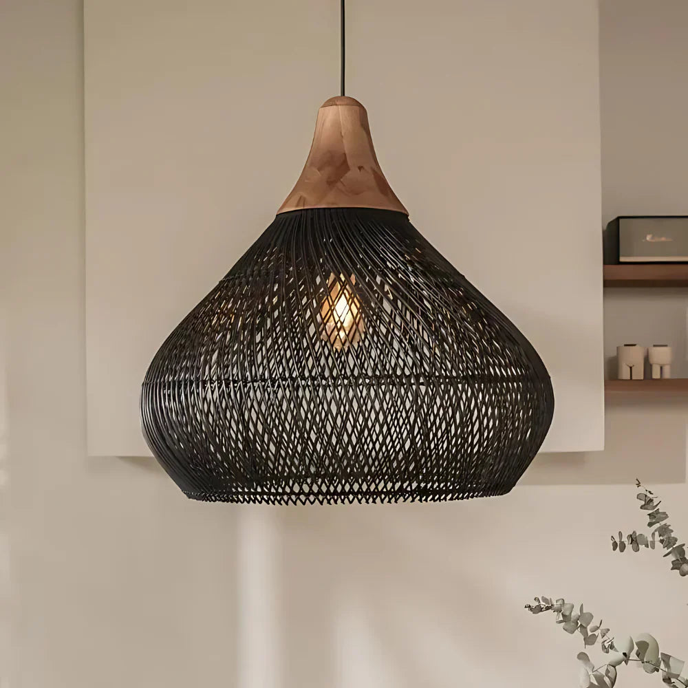 Rafi Pendant Light | Boho Rattan Ceiling Lighting