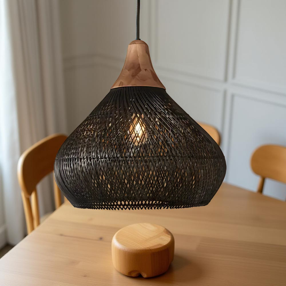 Rafi Pendant Light | Boho Rattan Ceiling Lighting