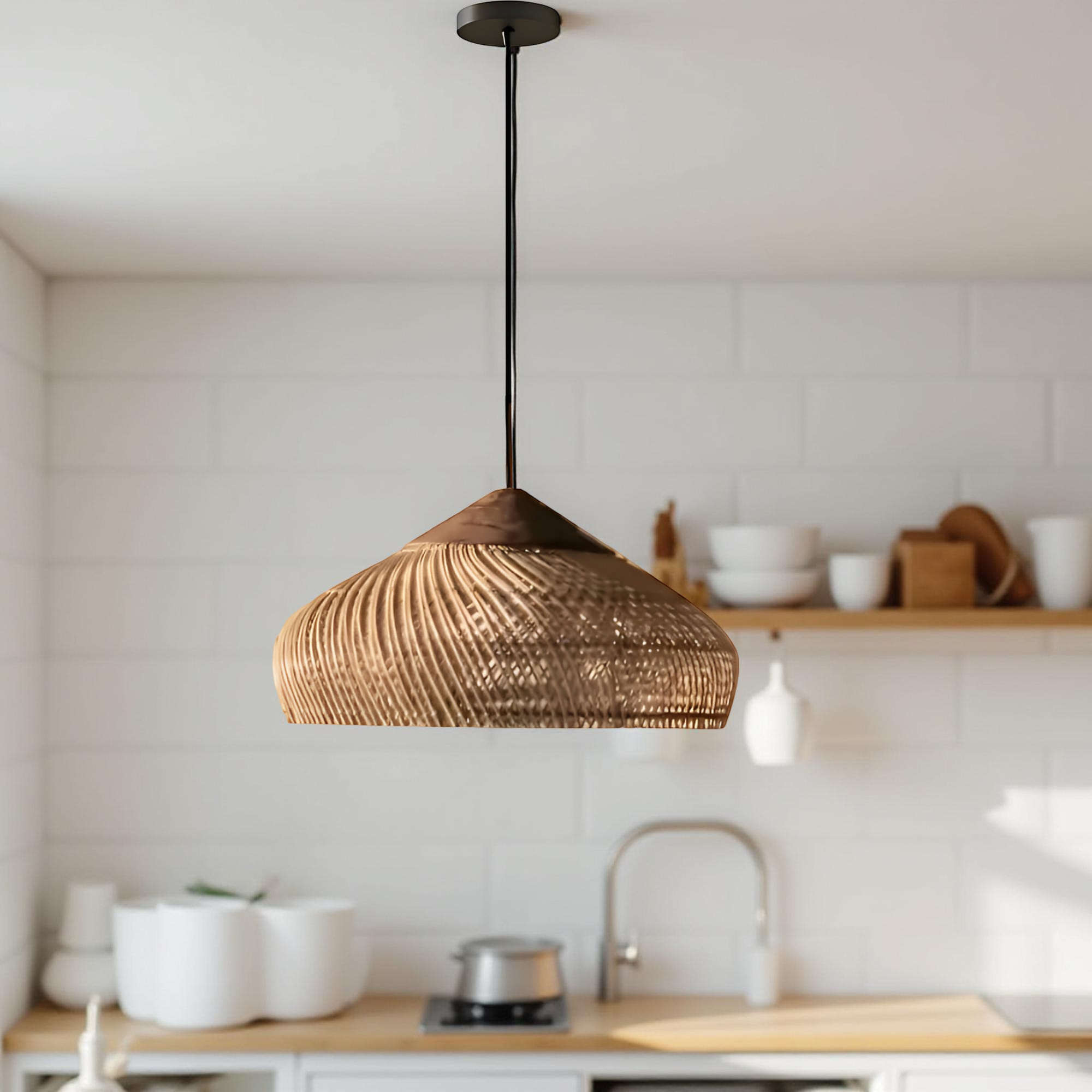 Nara Pendant Light | Retro Bohemian Rattan Ceiling Lighting