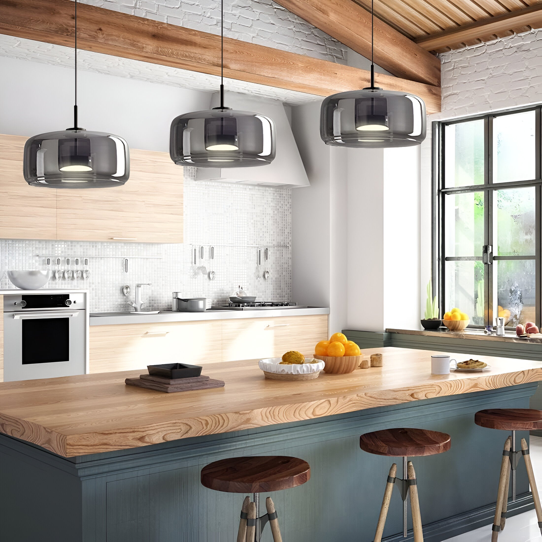 Caldeon Glass Pendant Light | Modern Retro Design