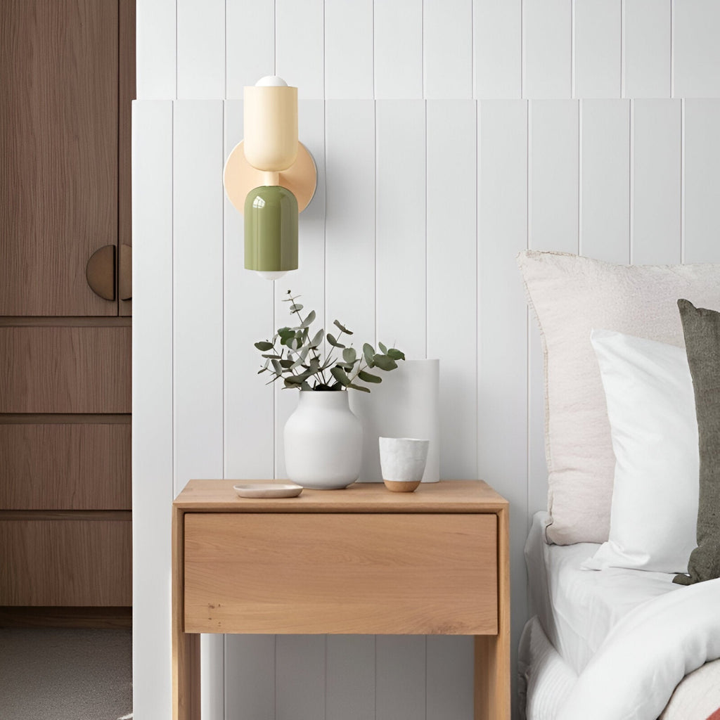 Vareon Wall Light | Modern Colourful Double Head Iron Design