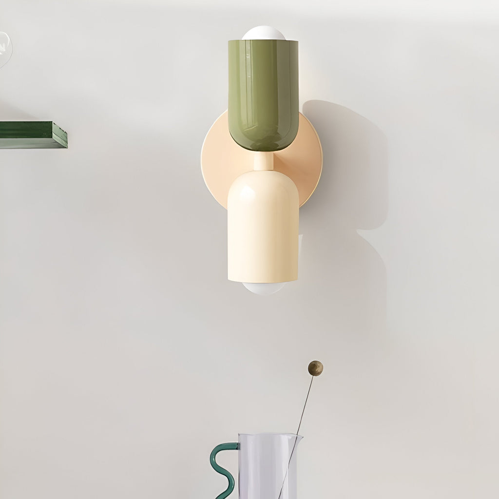 Vareon Wall Light | Modern Colourful Double Head Iron Design