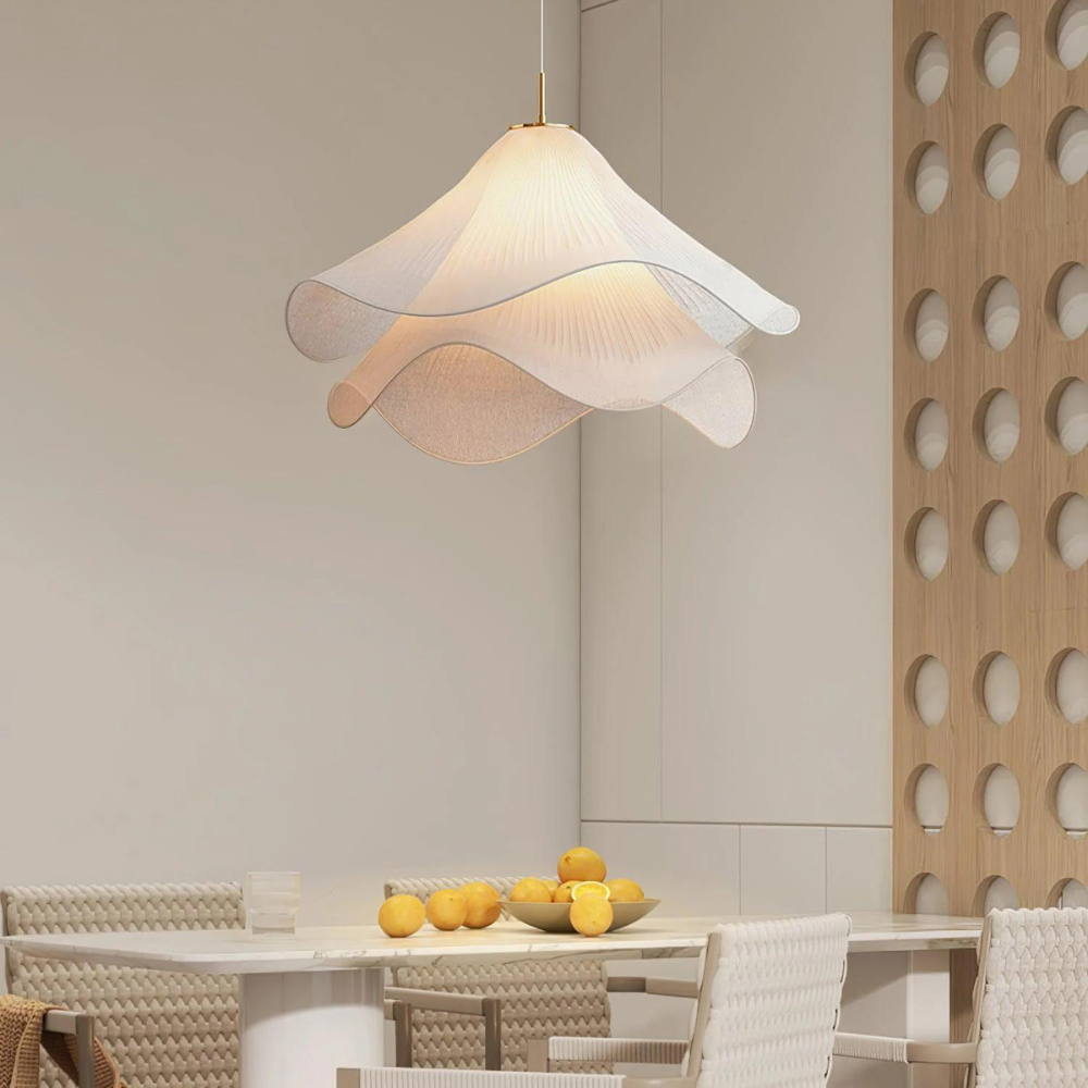 Soren Pendant Light | Japandi Fabric Minimalist Design