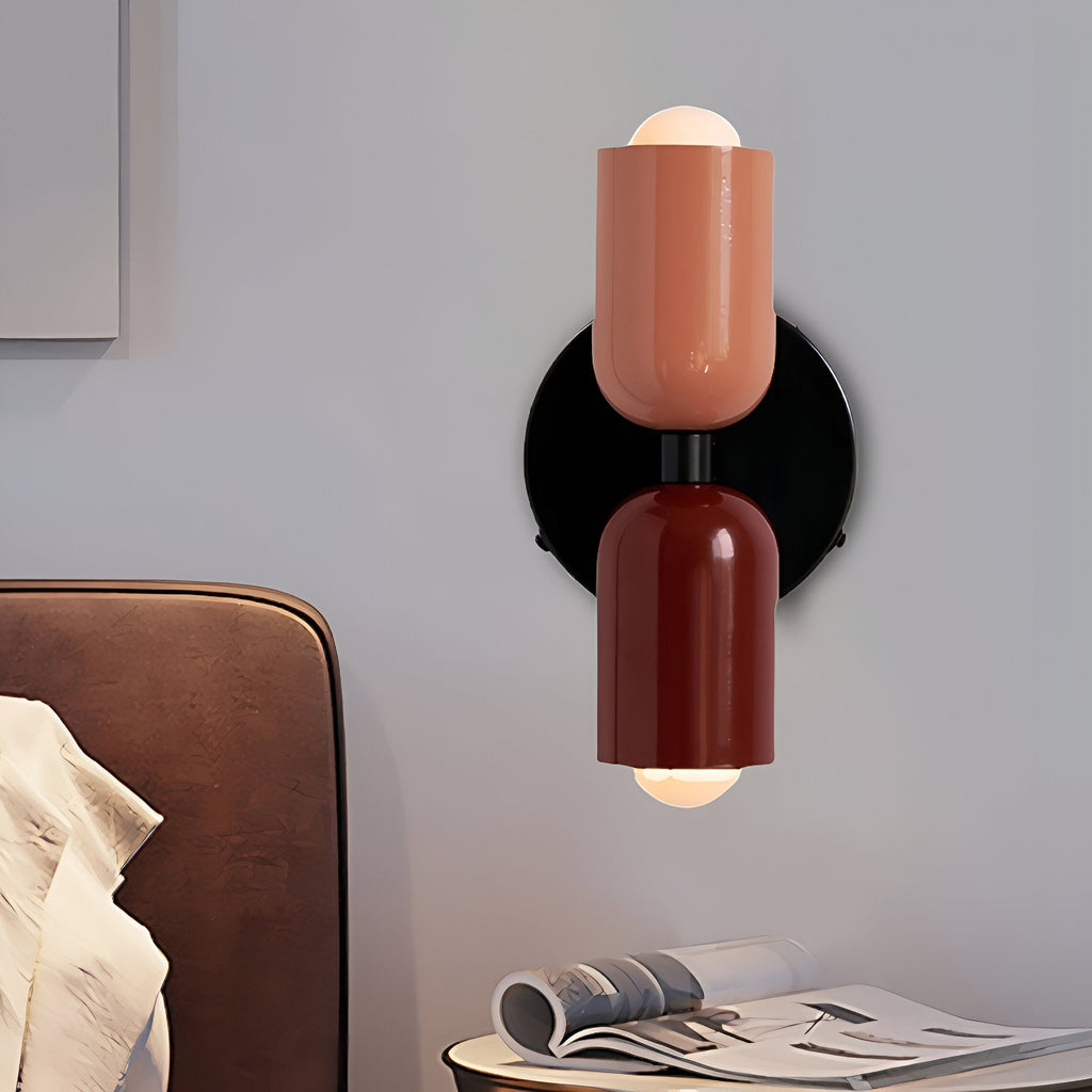Vareon Wall Light | Modern Colourful Double Head Iron Design