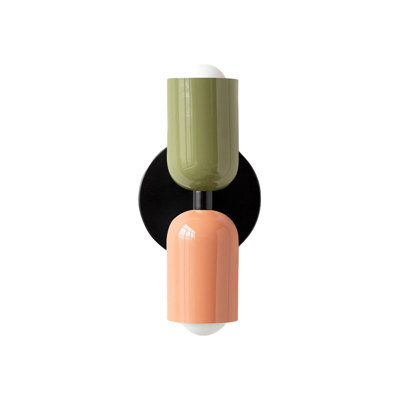 Vareon Wall Light | Modern Colourful Double Head Iron Design