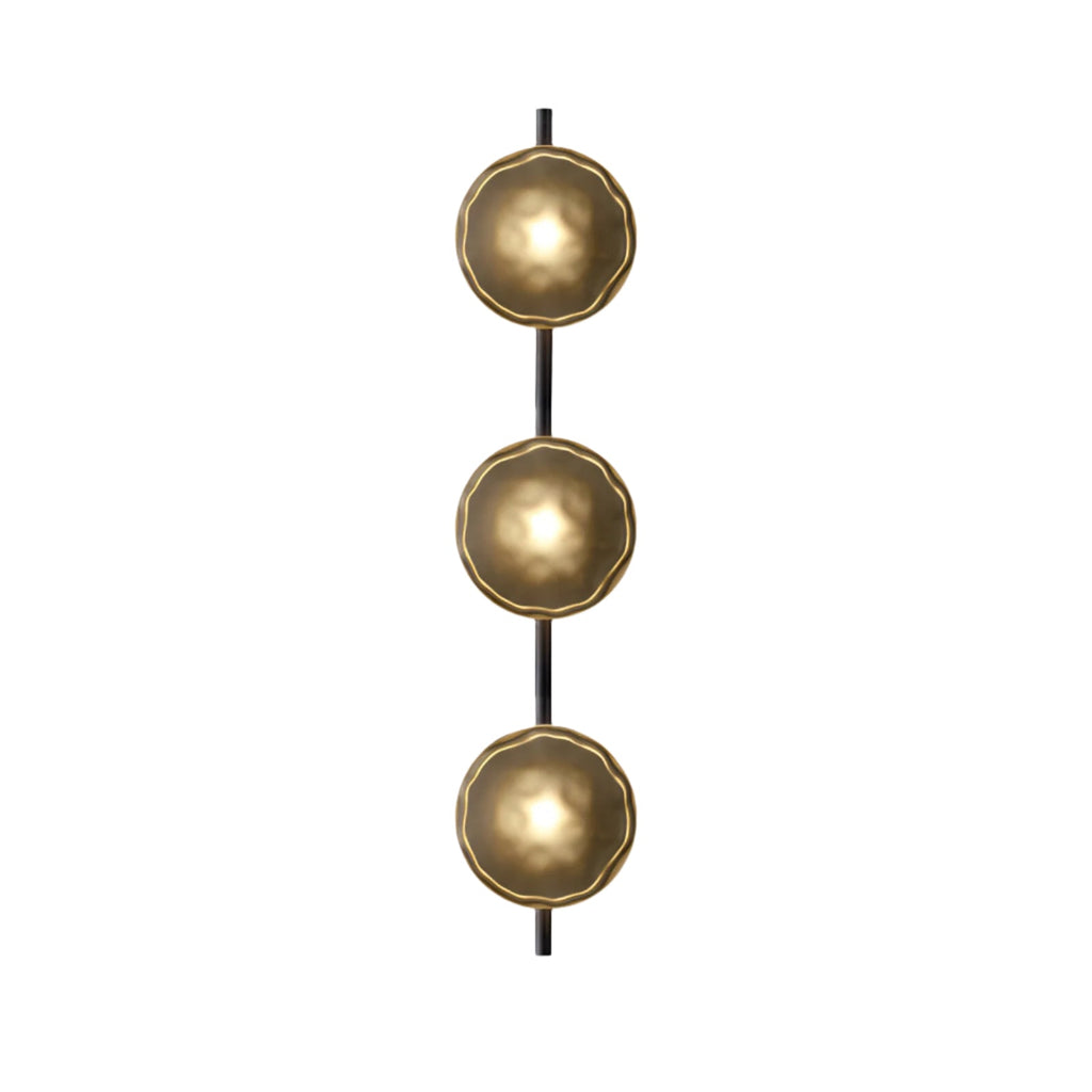 Rilun Wall Light | Modern Round Ripple Glass Minimalist Design
