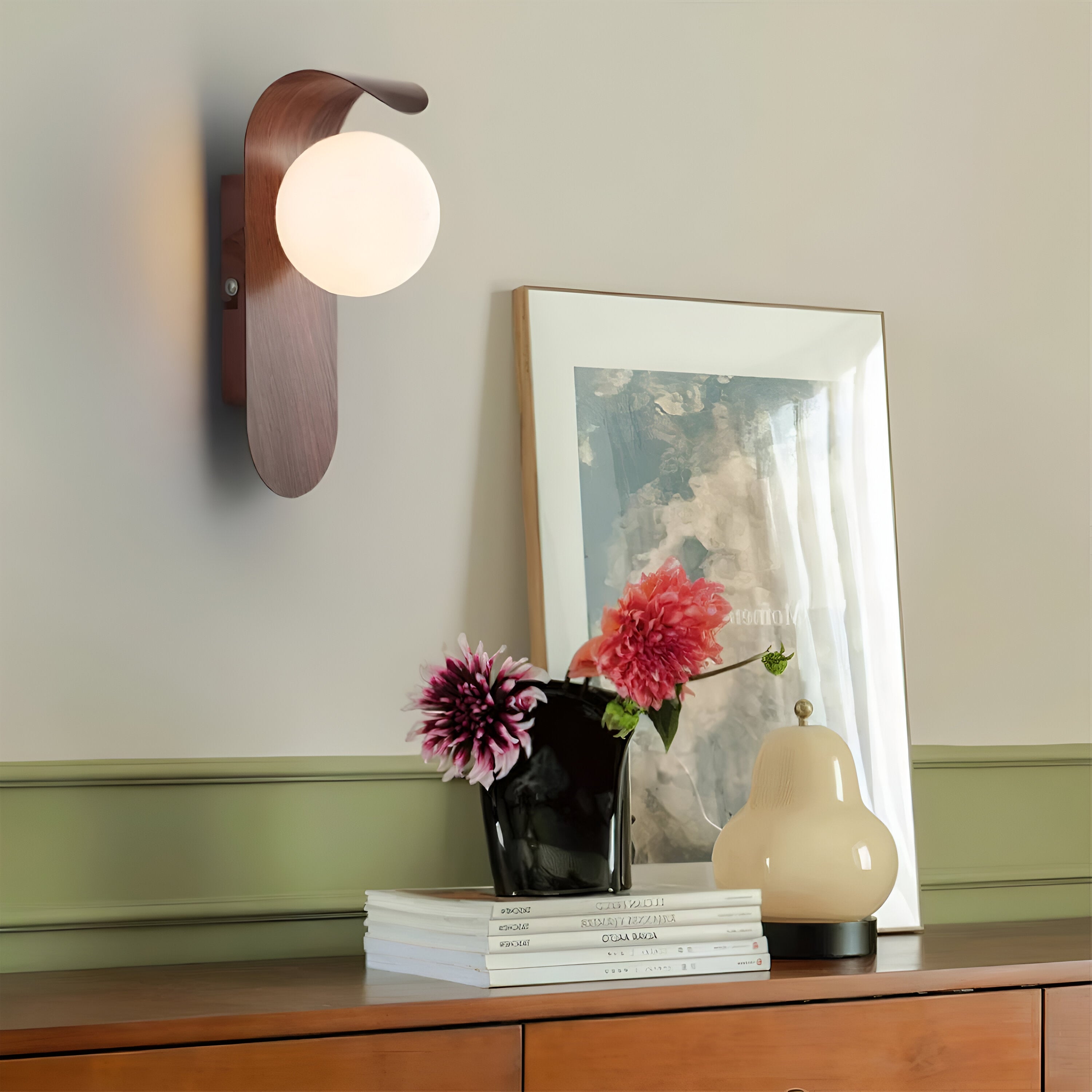 Lira Wall Light | Nordic Wood Accent LED Lighting