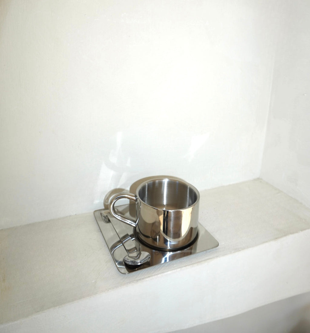 Strada Mug Set | Modern Stainless Steel Serveware for Everyday Moments