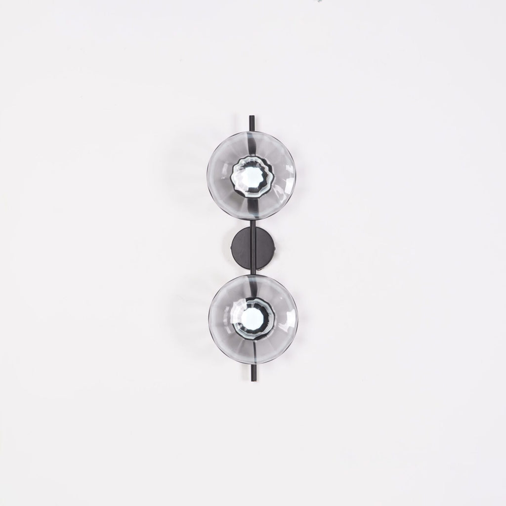 Rilun Wall Light | Modern Round Ripple Glass Minimalist Design