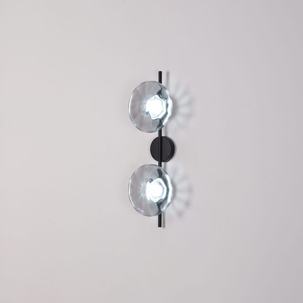 Rilun Wall Light | Modern Round Ripple Glass Minimalist Design