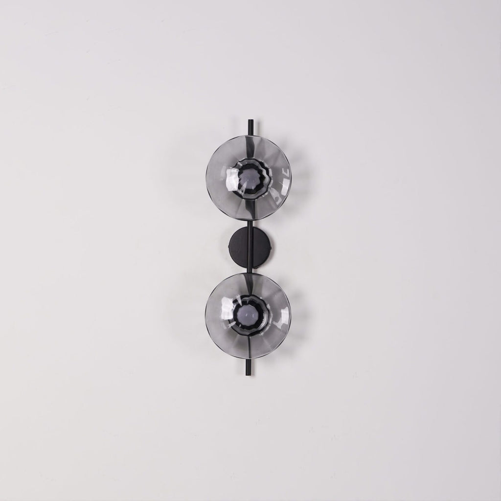 Rilun Wall Light | Modern Round Ripple Glass Minimalist Design