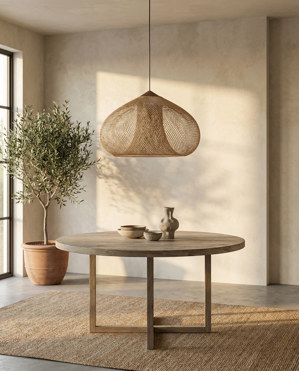 Kumi Pendant Light | Handmade Rattan Japandi Lighting