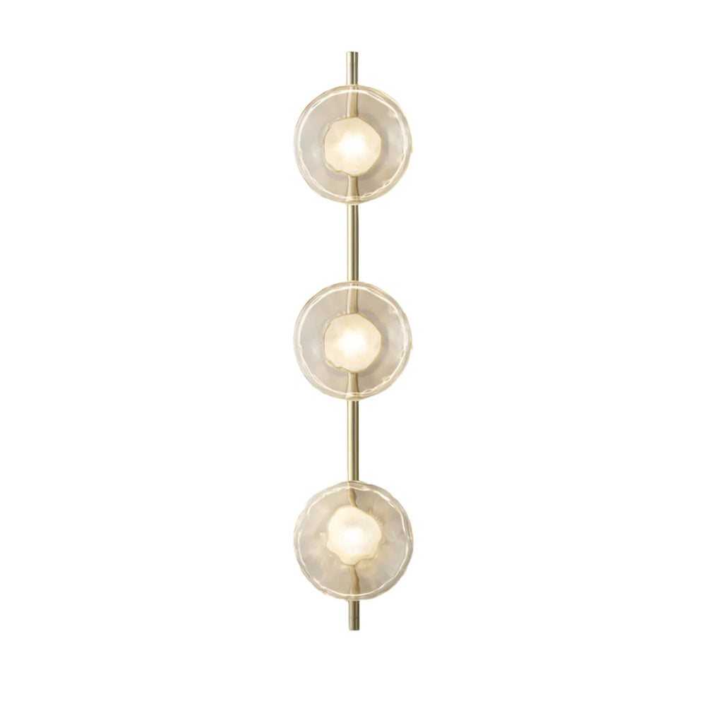 Rilun Wall Light | Modern Round Ripple Glass Minimalist Design