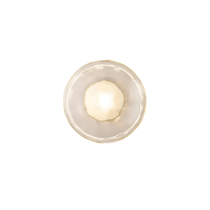 Rilun Wall Light | Modern Round Ripple Glass Minimalist Design
