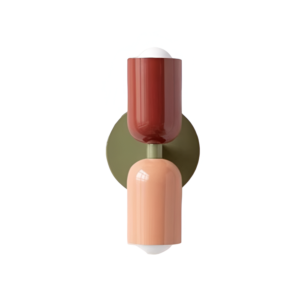 Vareon Wall Light | Modern Colourful Double Head Iron Design